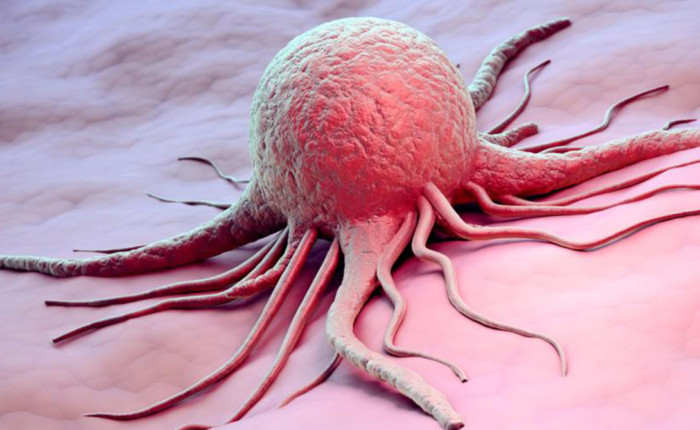 Cancer cell scientific 3d illustration