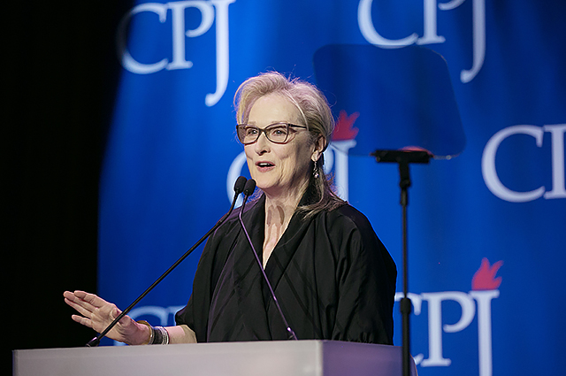 Meryl Streep Speaks At The Committee To Protect Journalists Annual International Press Freedom Awards
