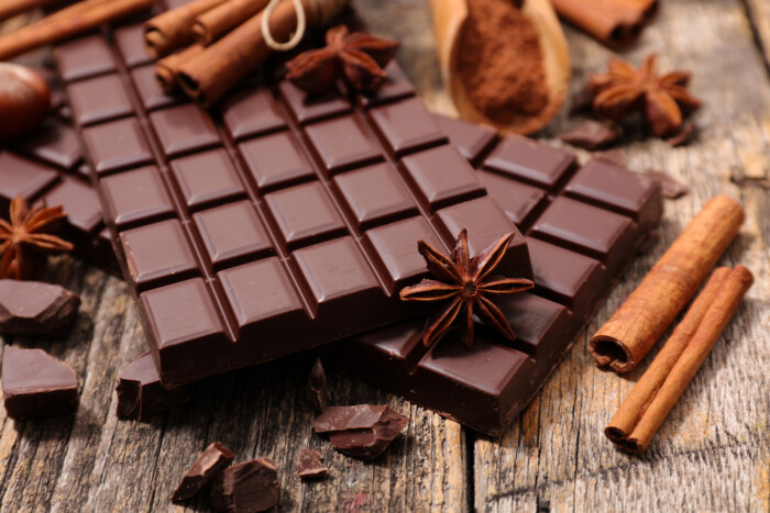 chocolate bar and spice